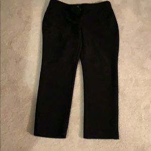 Ann Taylor Loft Black Ankle Slacks